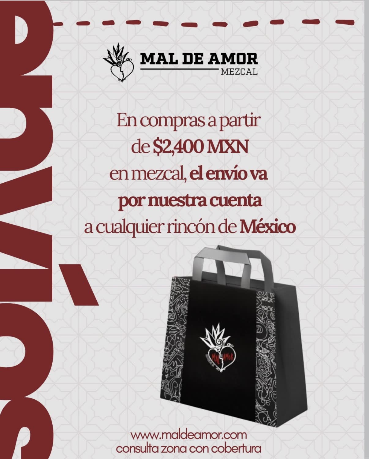 Cartel envío Mal de Amor